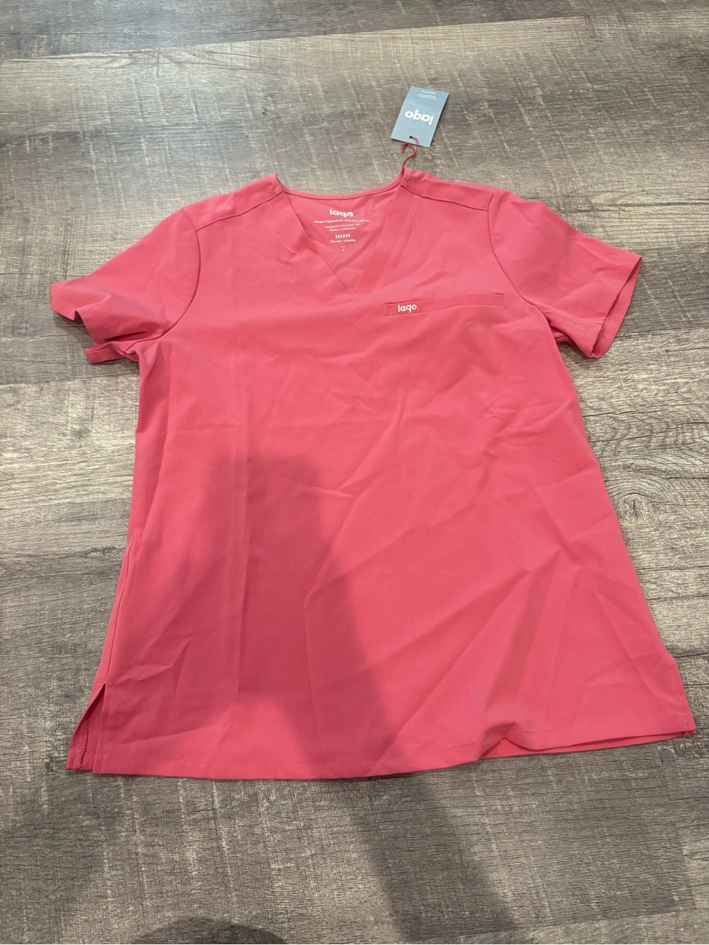Kogo Women's V-Neck Scrub Top in Rose